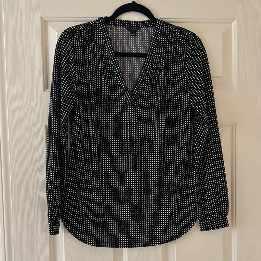 Black and White Polka Dot Women's Top